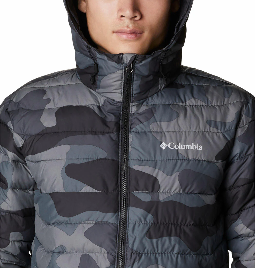 Columbia Men Black Powder Lite Hooded Jacket - Image 3