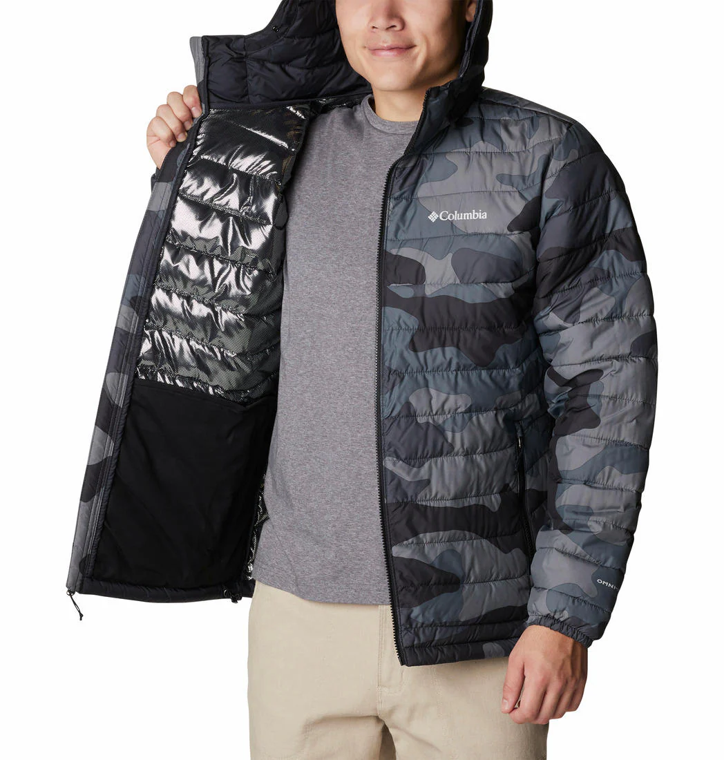 Columbia Men Black Powder Lite Hooded Jacket - Image 4