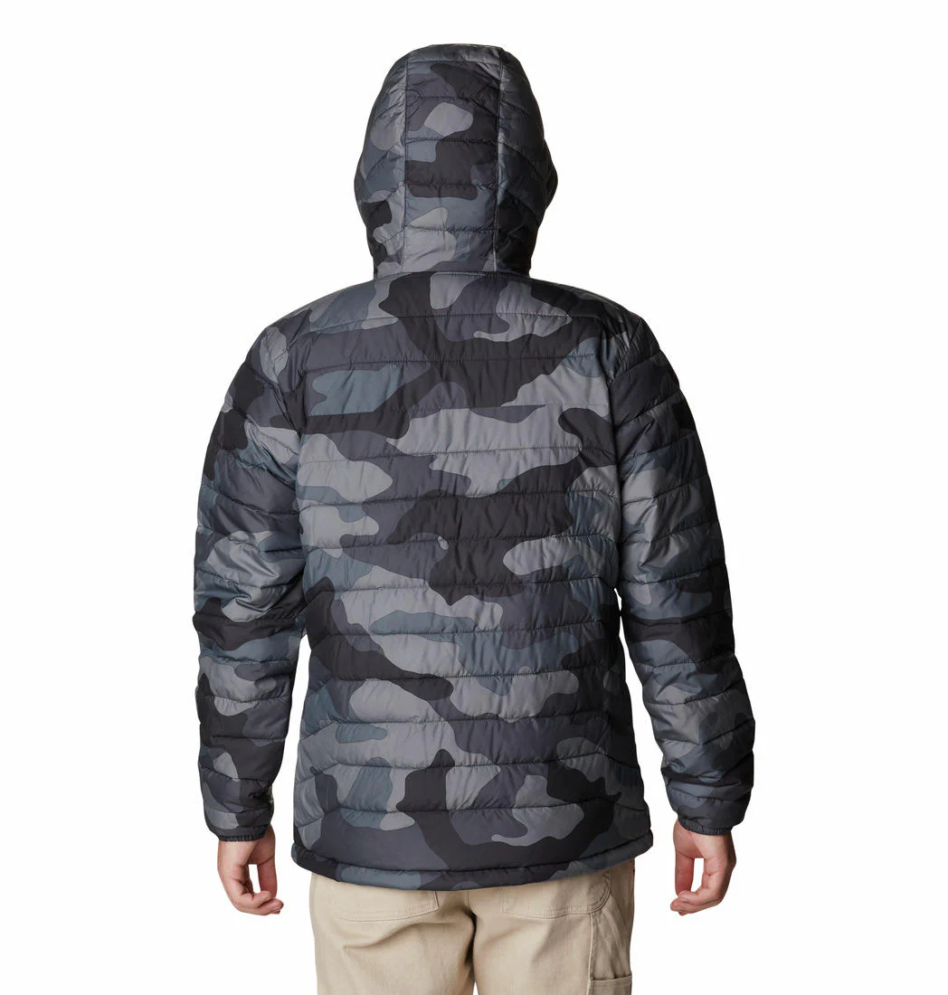 Columbia Men Black Powder Lite Hooded Jacket - Image 6