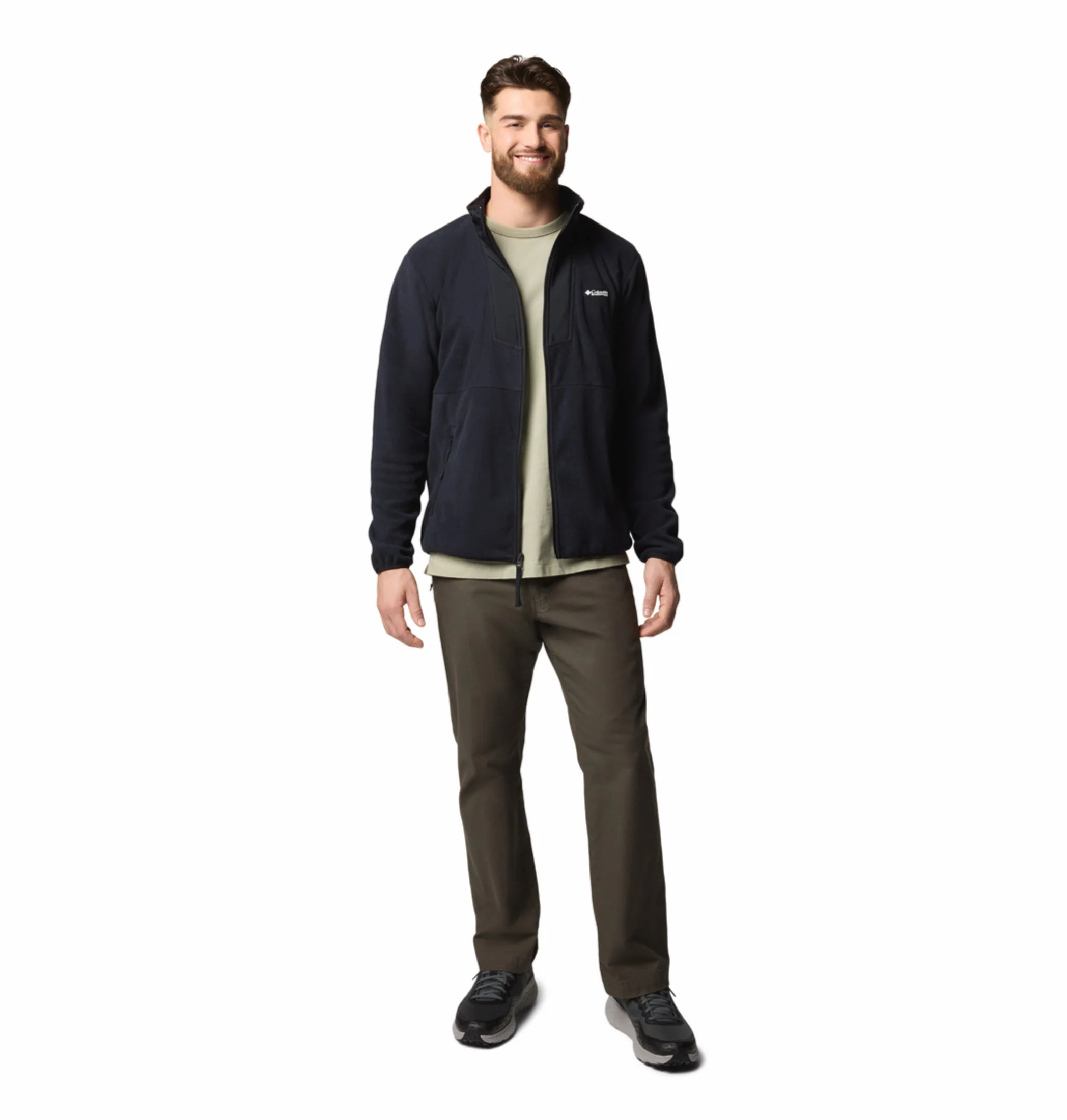 Columbia Men Black Sequoia Grove Fleece Jacket - Image 6