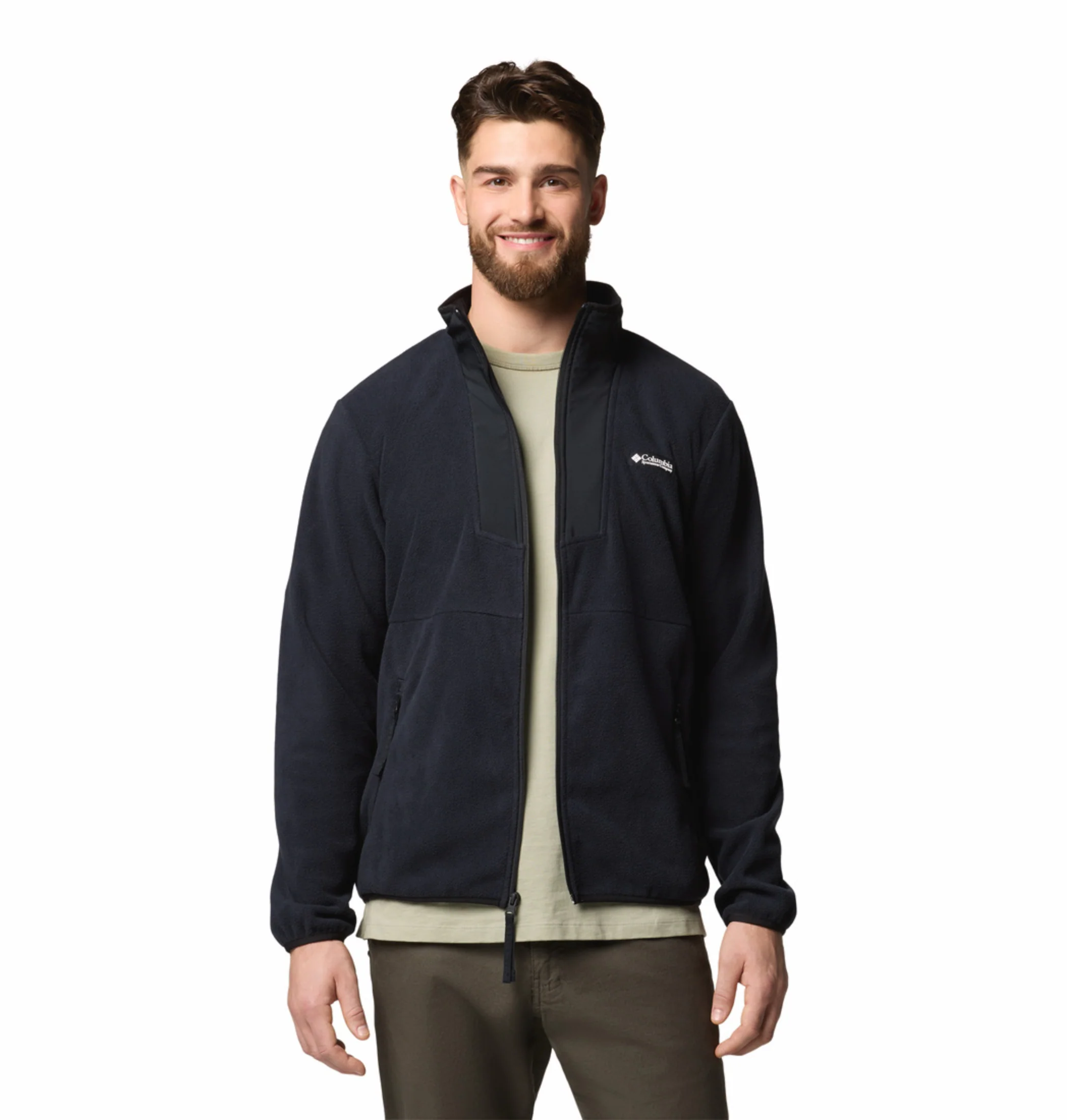 Columbia Men Black Sequoia Grove Fleece Jacket - Image 7
