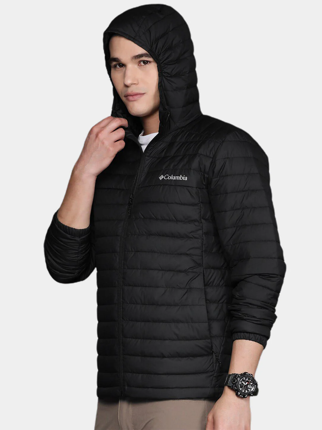 Columbia Men Black Silver Falls Hooded Jacket - Image 11