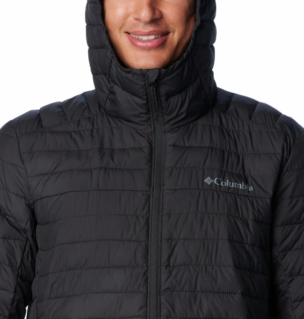 Columbia Men Black Silver Falls Hooded Jacket - Image 3