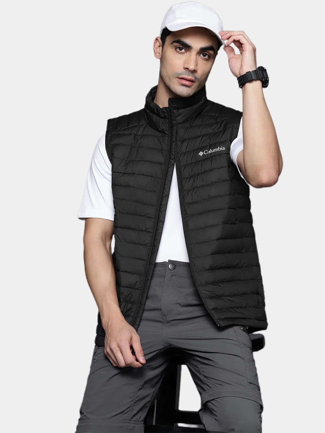 Columbia Men Black Silver Falls Vest - Image 13