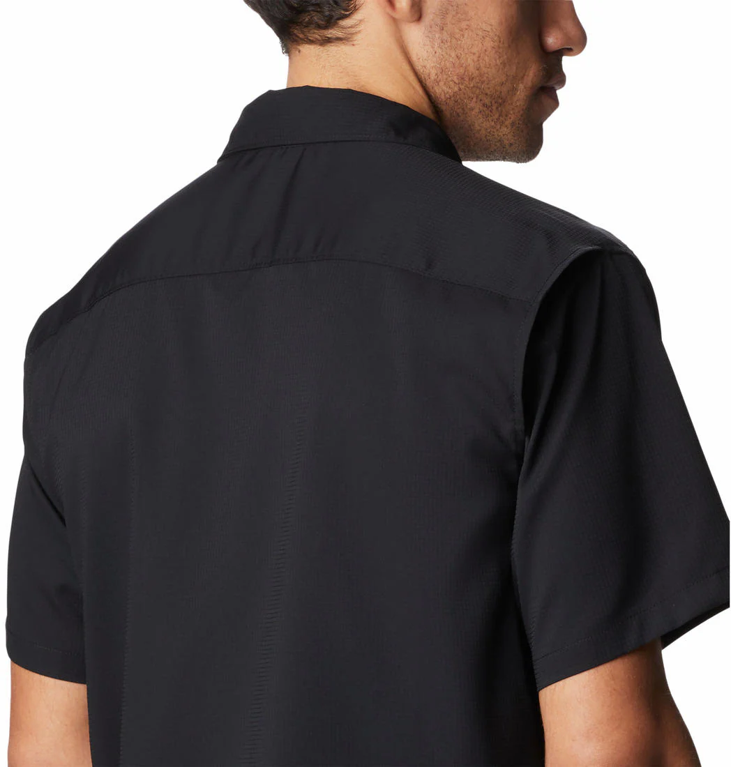 Columbia Men Black Utilizer II Solid Short Sleeve Shirt (Sun Protection) - Image 5