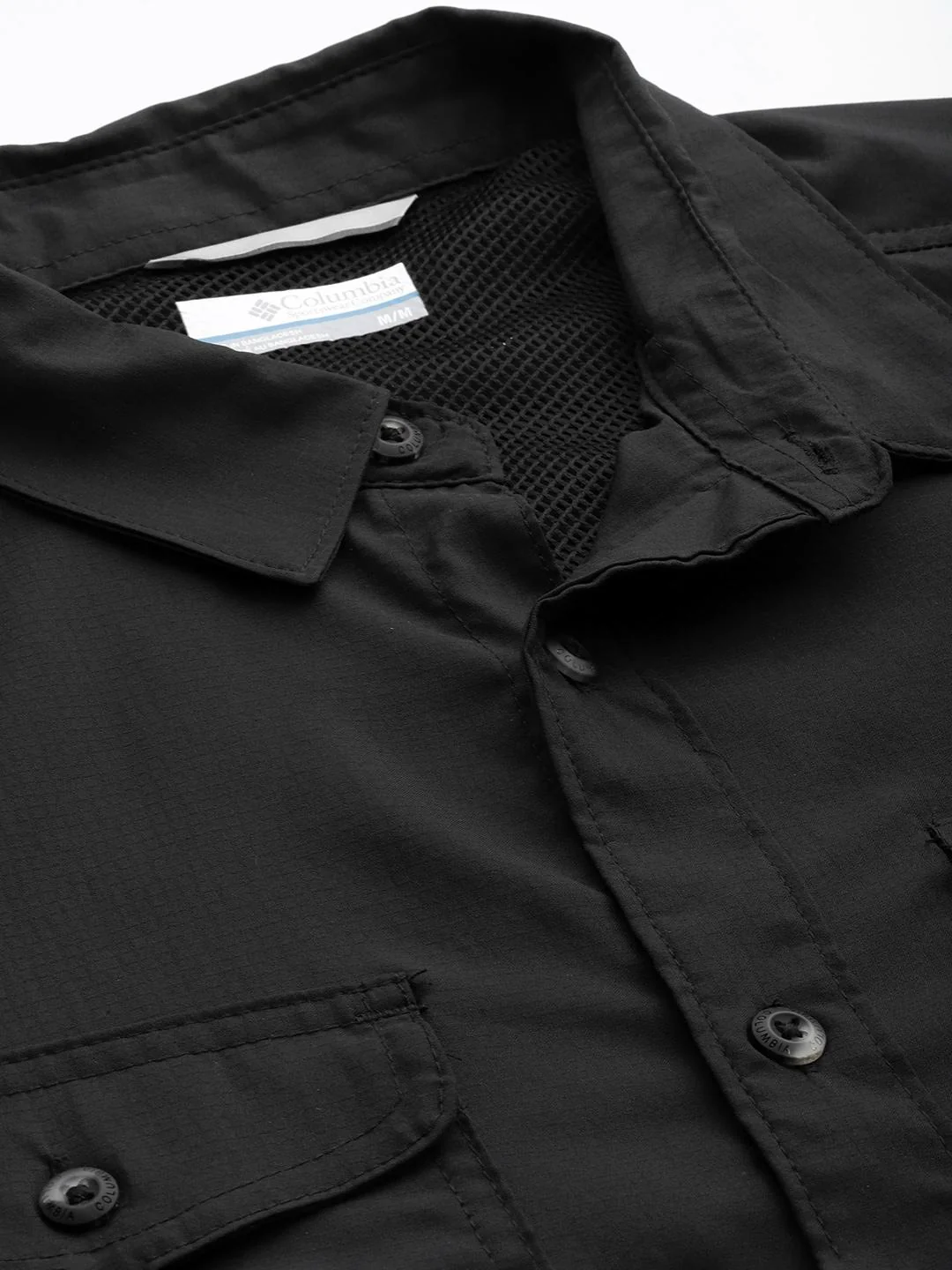 Columbia Men Black Utilizer II Solid Short Sleeve Shirt (Sun Protection) - Image 7