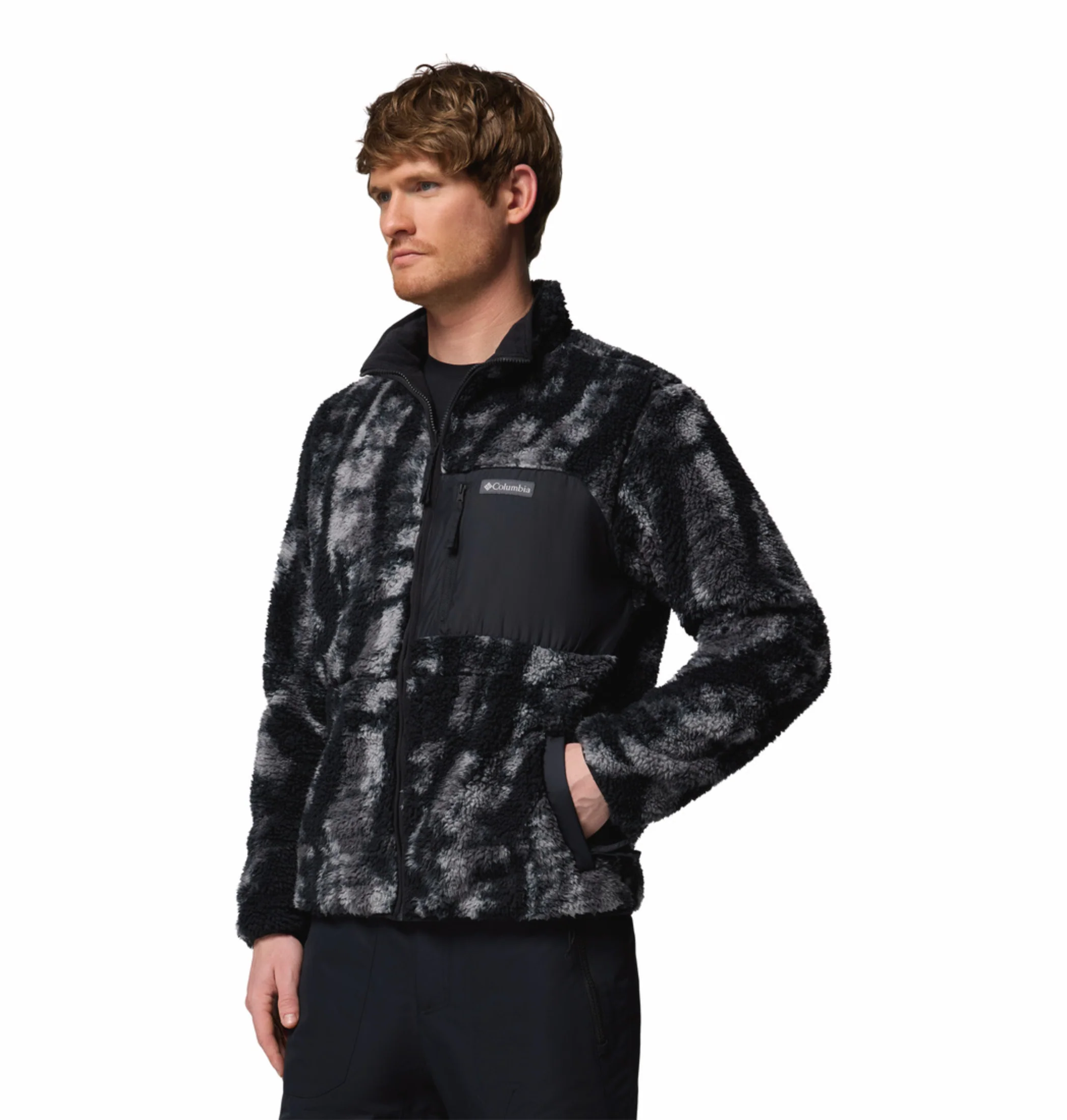 Columbia Men Black Winter Pass Reversible Fleece Jacket - Image 5