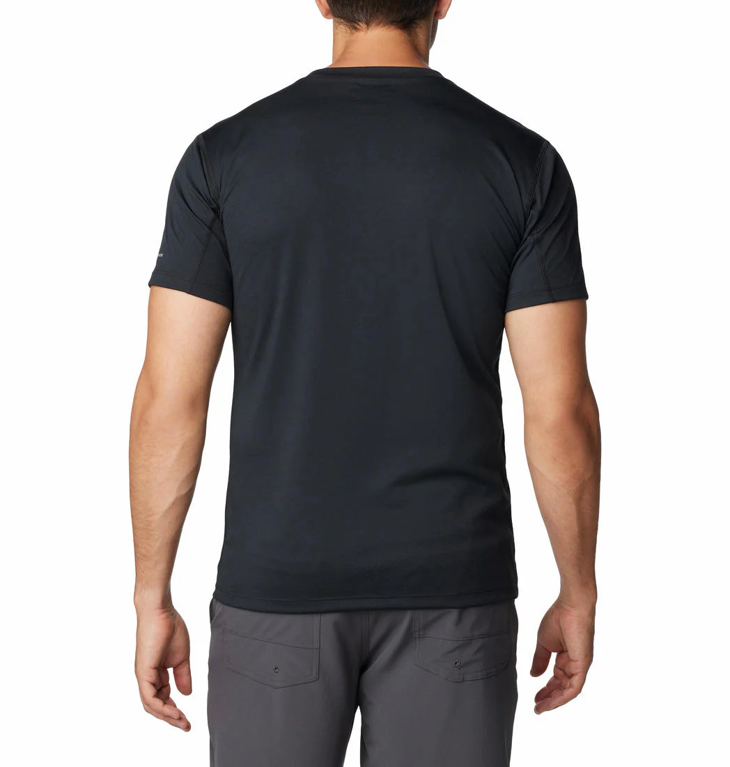 Columbia Men Black Zero Rules Short Sleeve Graphic Shirt (Sun Protection) - Image 2