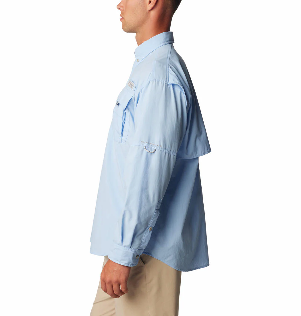 Columbia Men Blue Bahama II L/S Shirt (Sun Protection) - Image 3