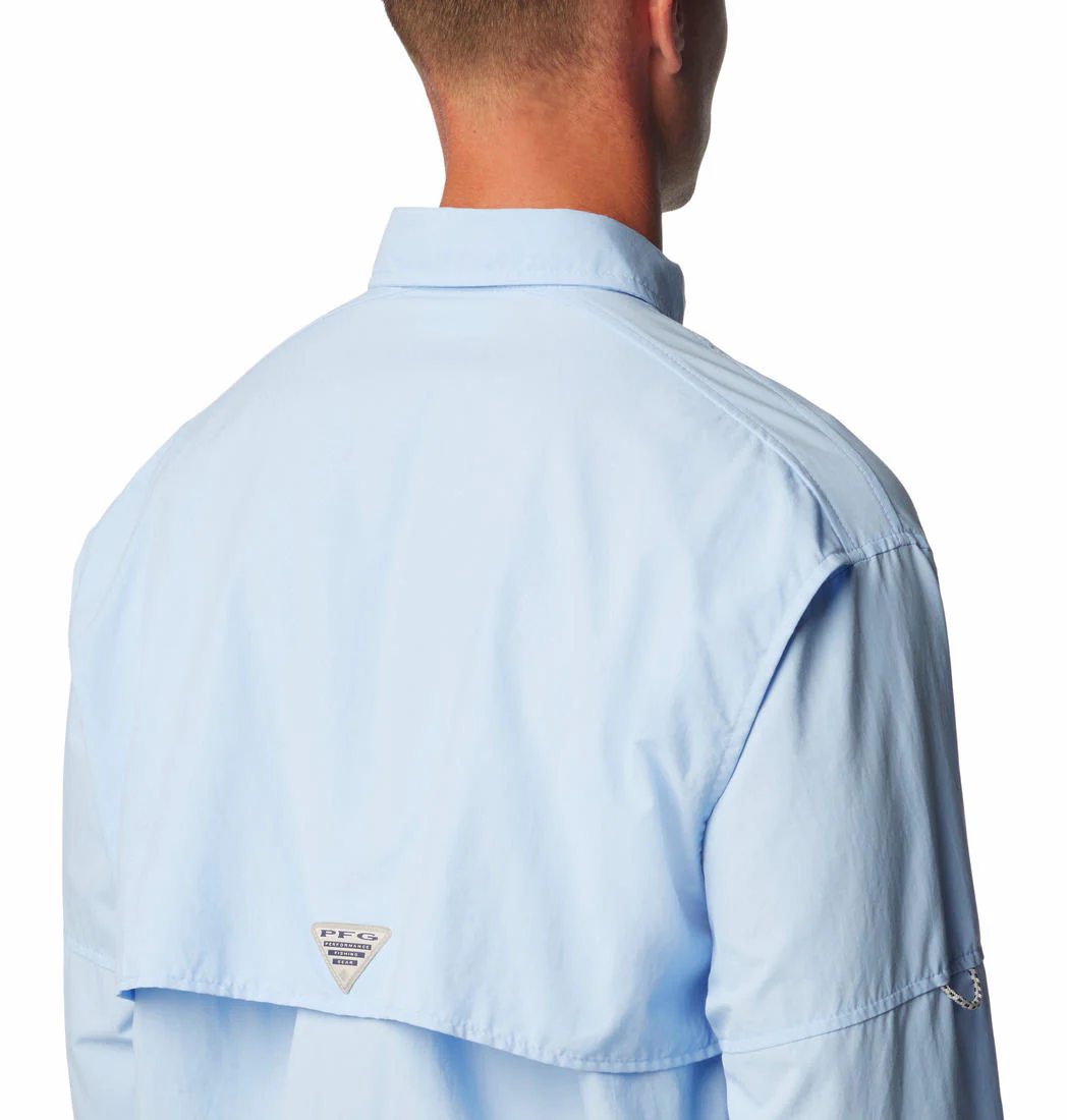 Columbia Men Blue Bahama II L/S Shirt (Sun Protection) - Image 4