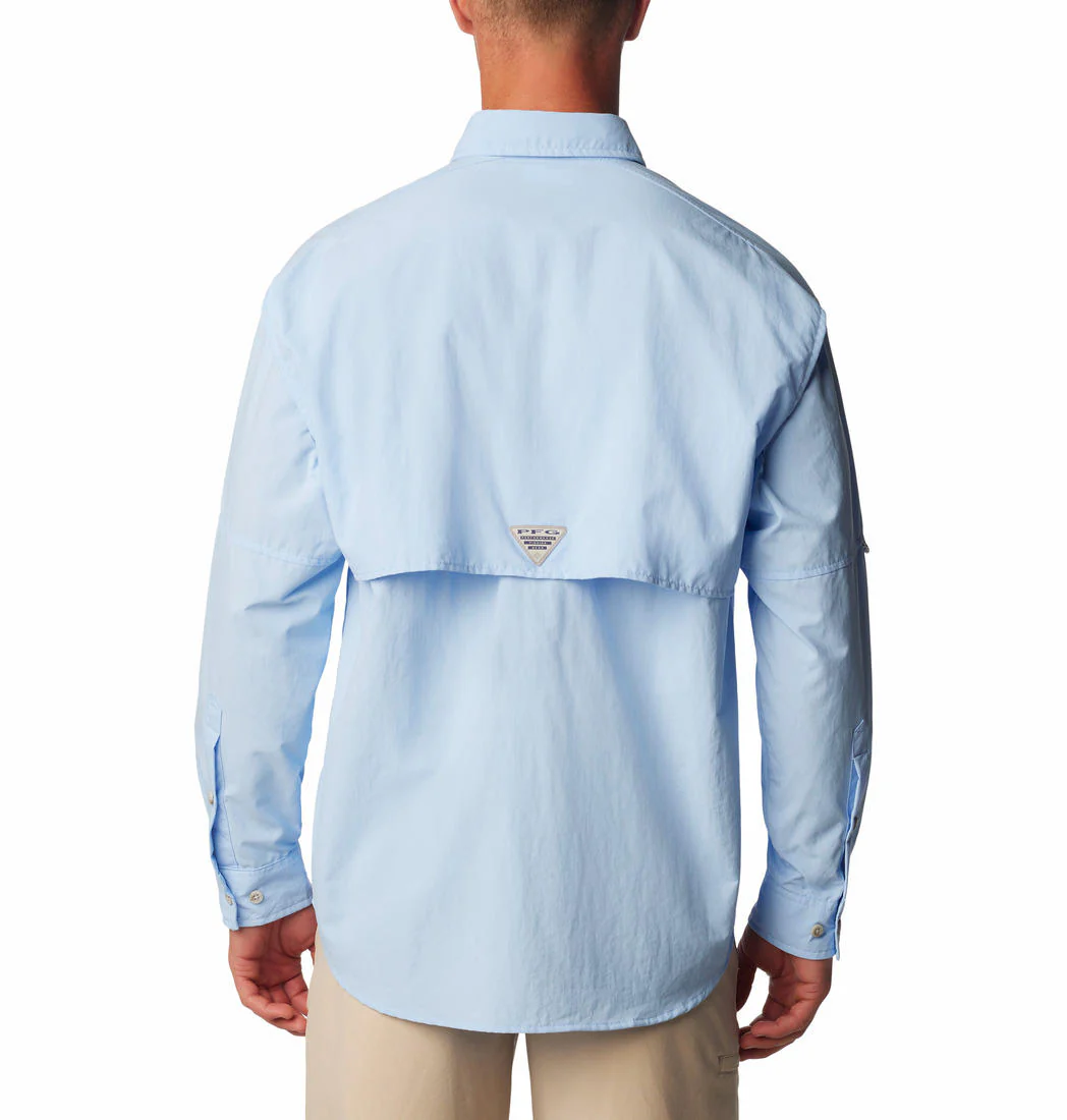 Columbia Men Blue Bahama II L/S Shirt (Sun Protection) - Image 5