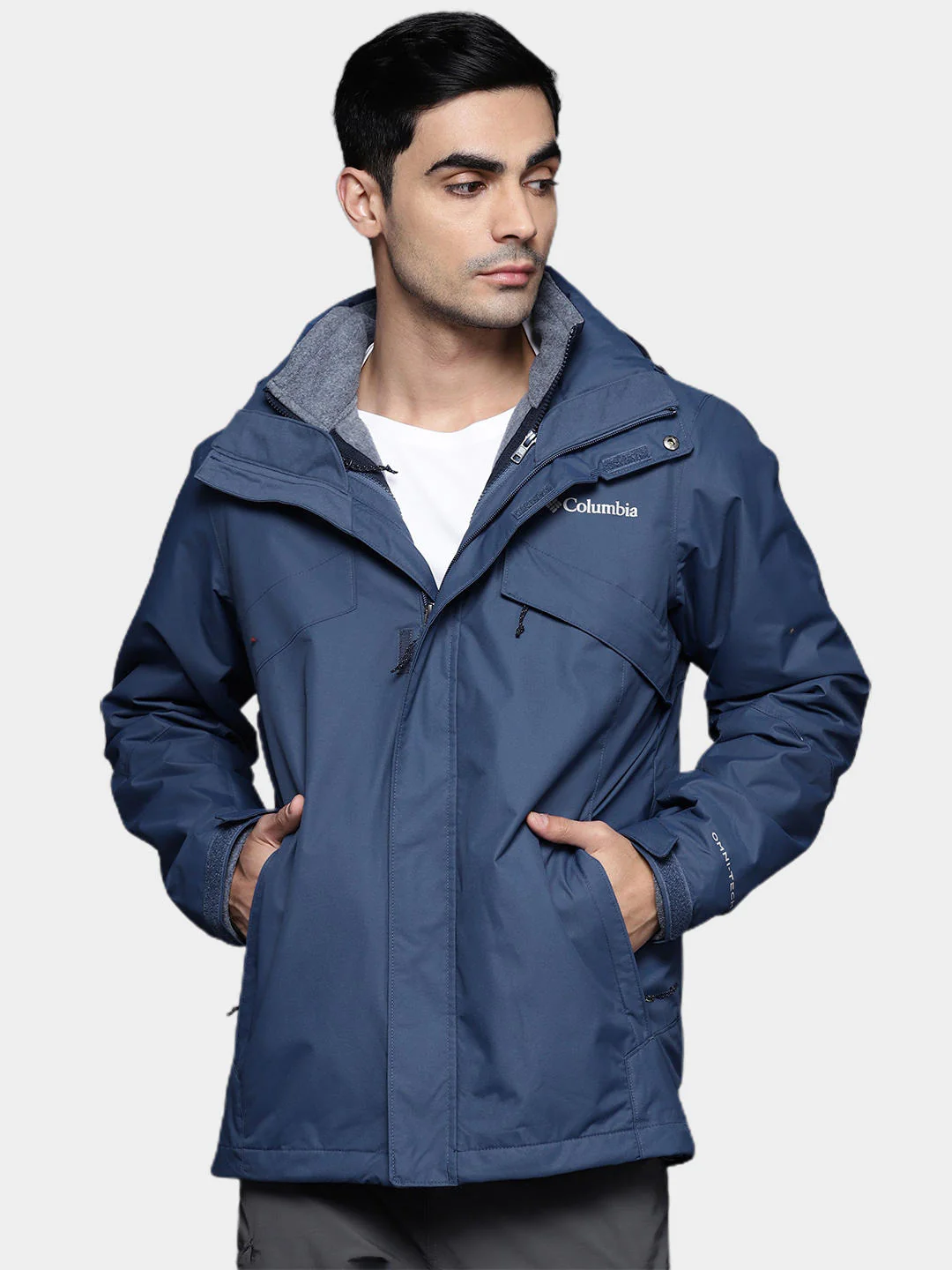 Columbia Men Blue Bugaboo II Fleece Interchange Jacket - Image 11
