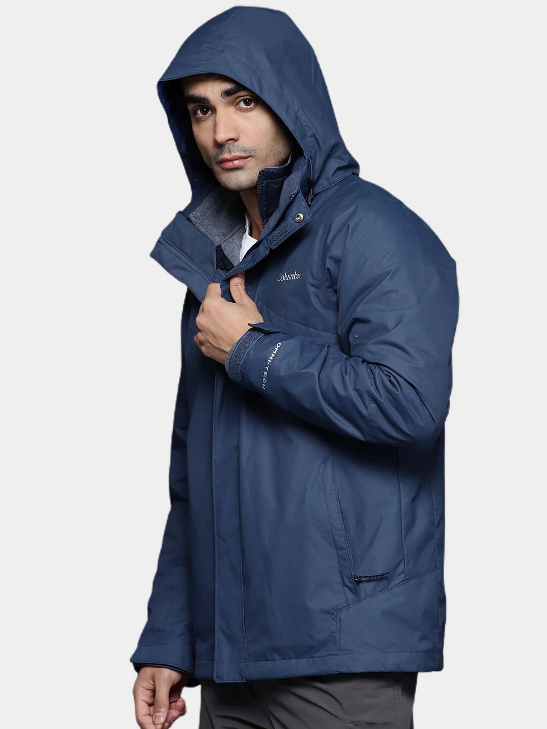 Columbia Men Blue Bugaboo II Fleece Interchange Jacket - Image 12