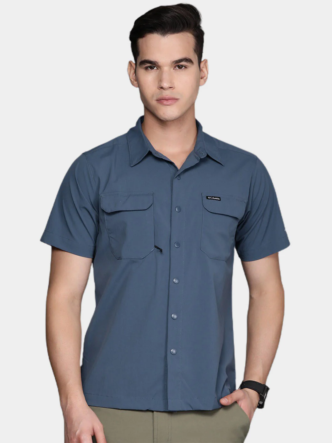 Columbia Men Blue Canyon Gate Utility Short Sleeve - Image 11