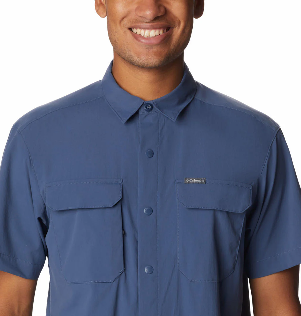 Columbia Men Blue Canyon Gate Utility Short Sleeve - Image 3