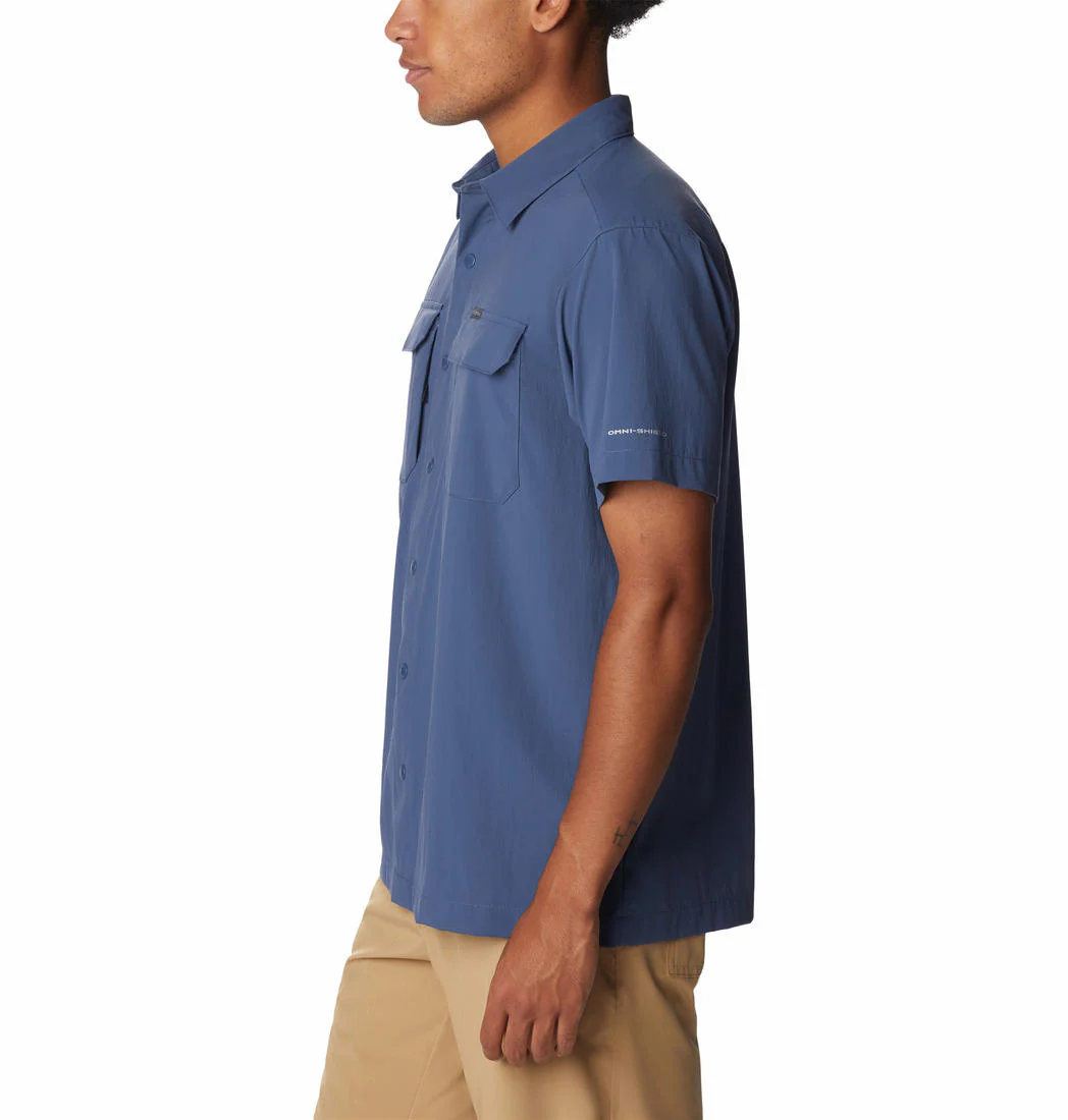 Columbia Men Blue Canyon Gate Utility Short Sleeve - Image 4