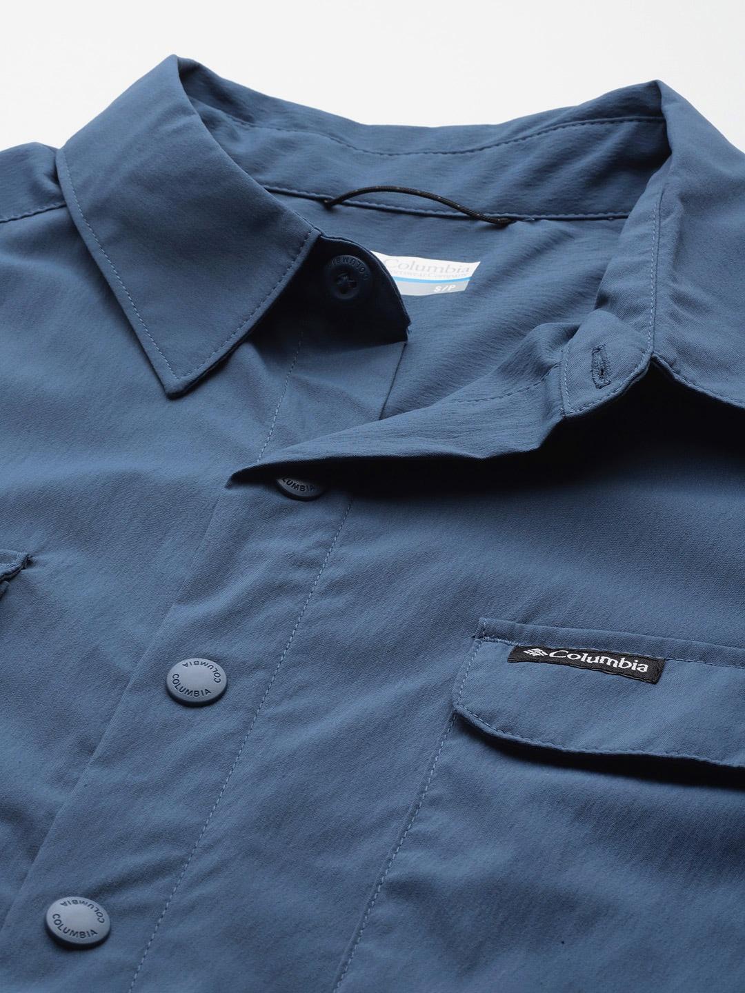 Columbia Men Blue Canyon Gate Utility Short Sleeve - Image 7