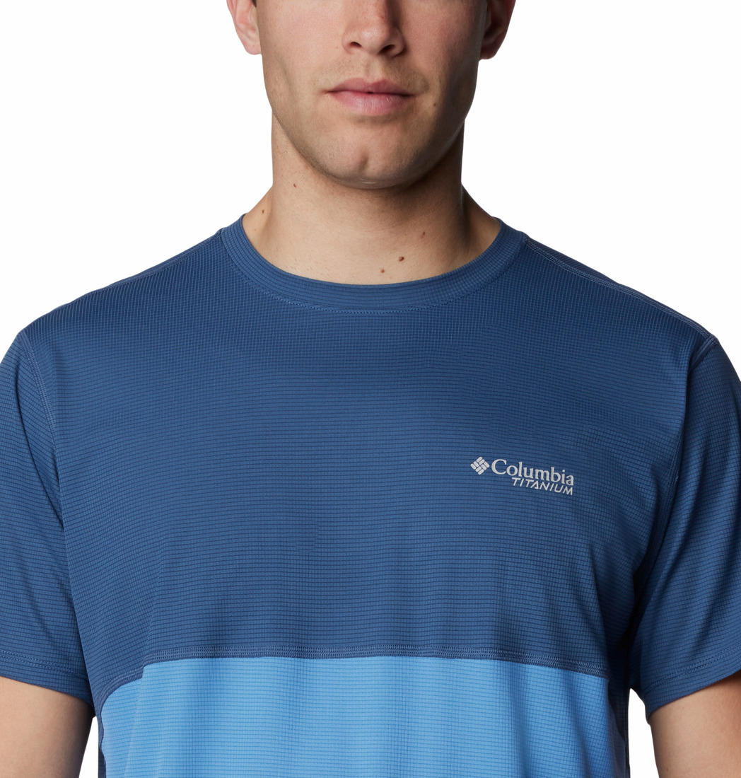 Columbia Men Blue Cirque River Graphic SS Crew - Image 2