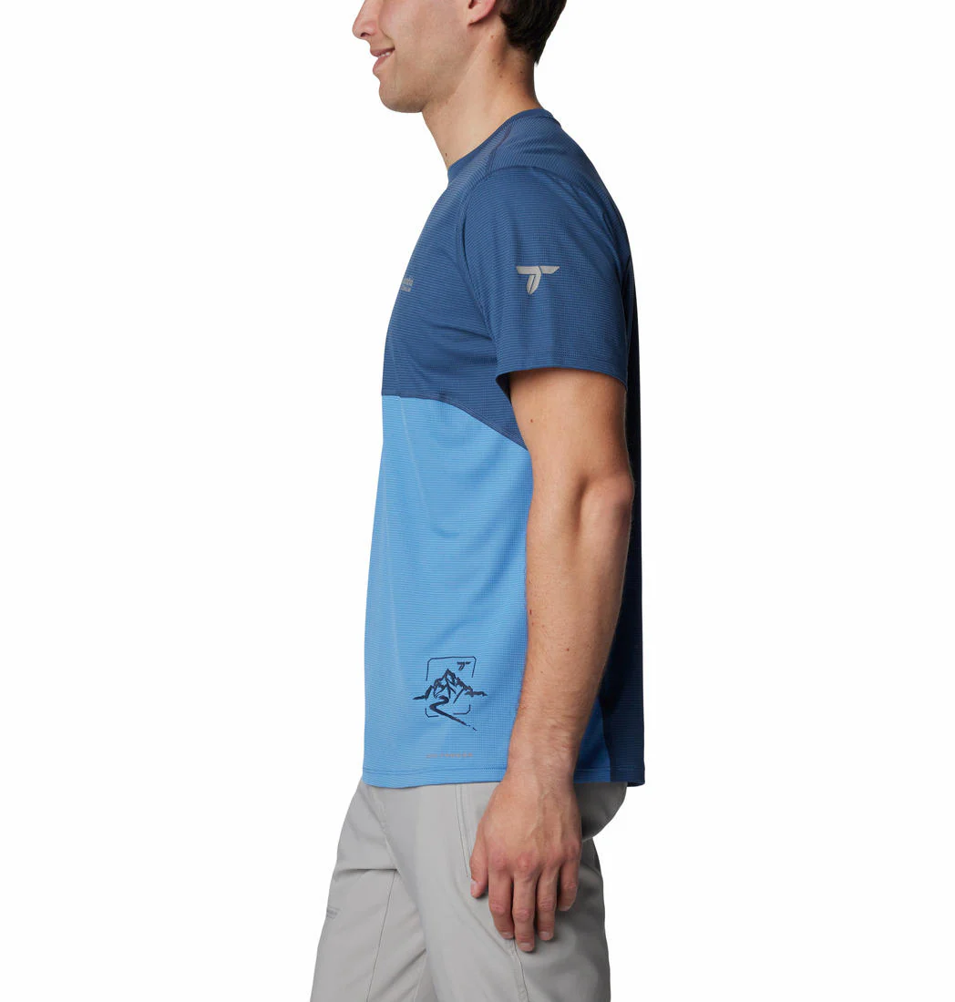 Columbia Men Blue Cirque River Graphic SS Crew - Image 3