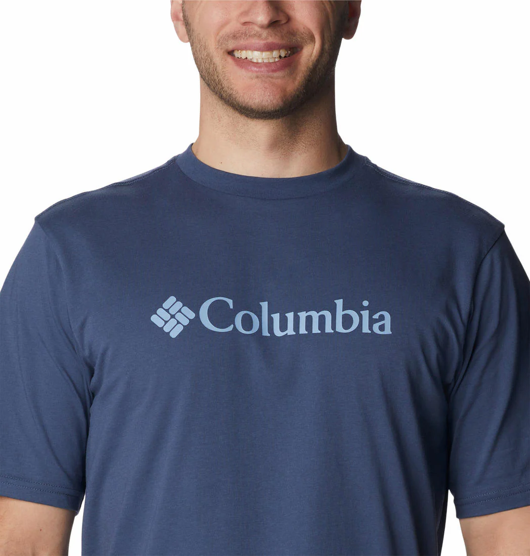 Columbia Men Blue CSC Basic Logo Short Sleeve - Image 3