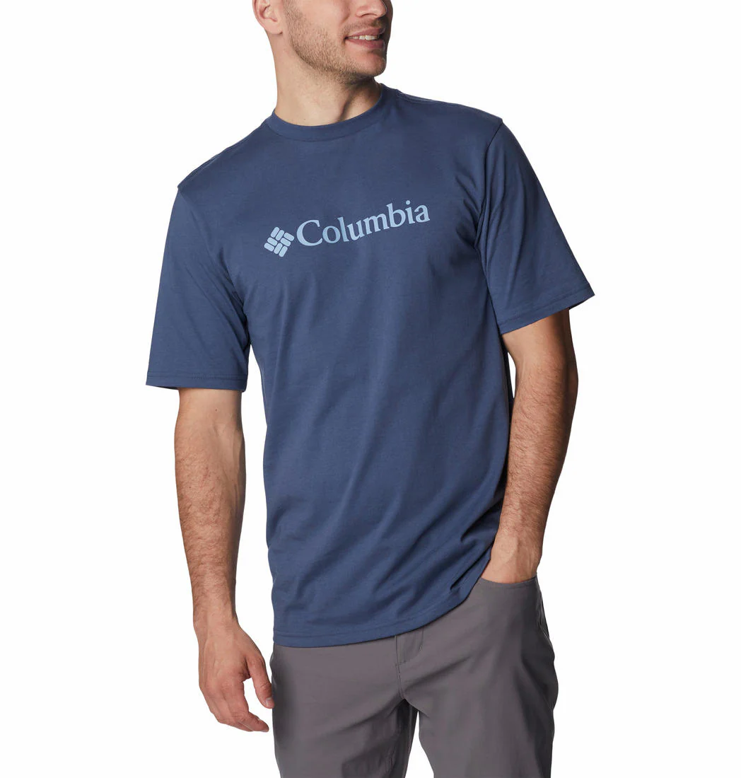 Columbia Men Blue CSC Basic Logo Short Sleeve - Image 4