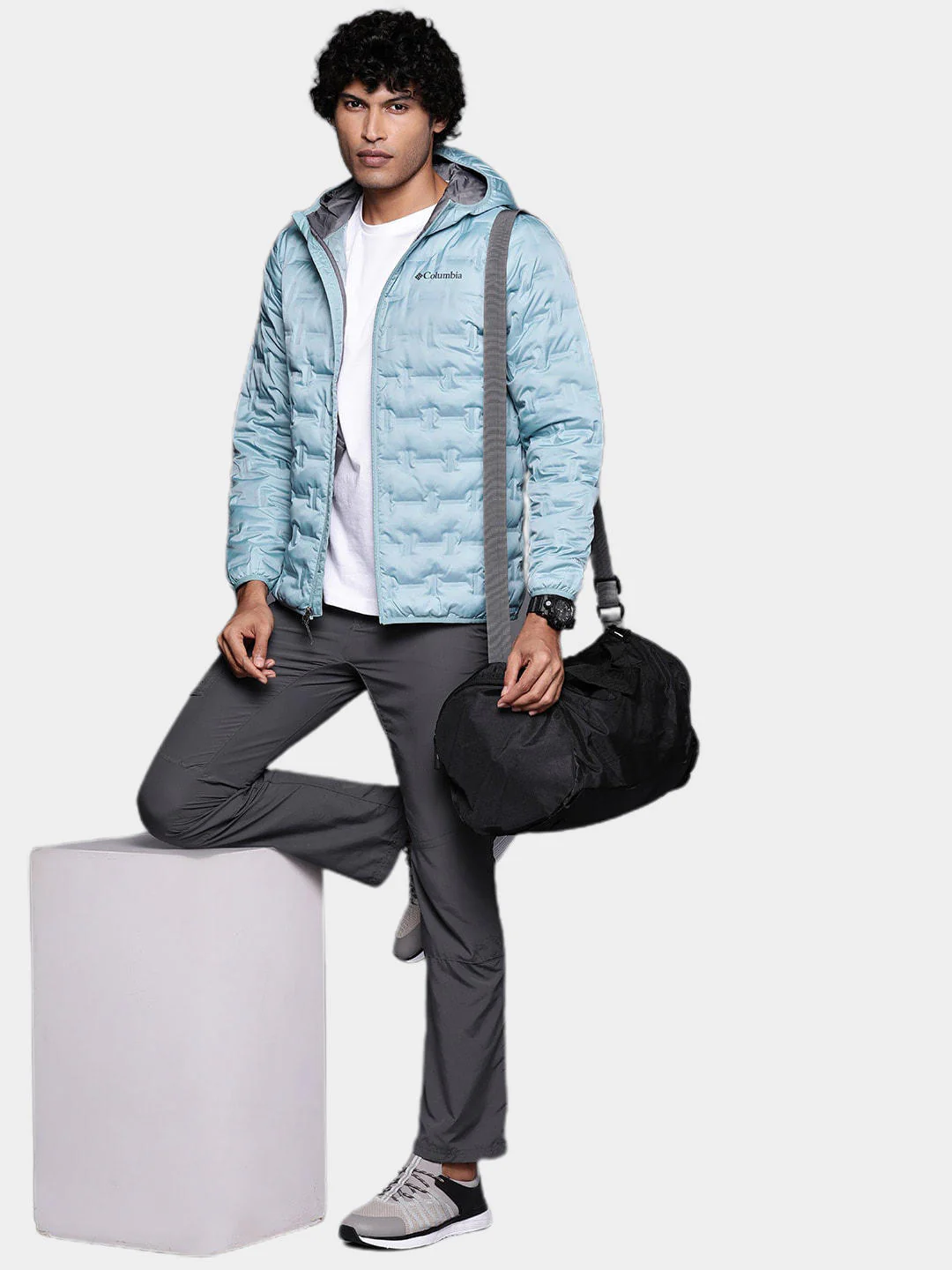 Columbia Men Blue Delta Ridge Down Hooded Jacket - Image 10