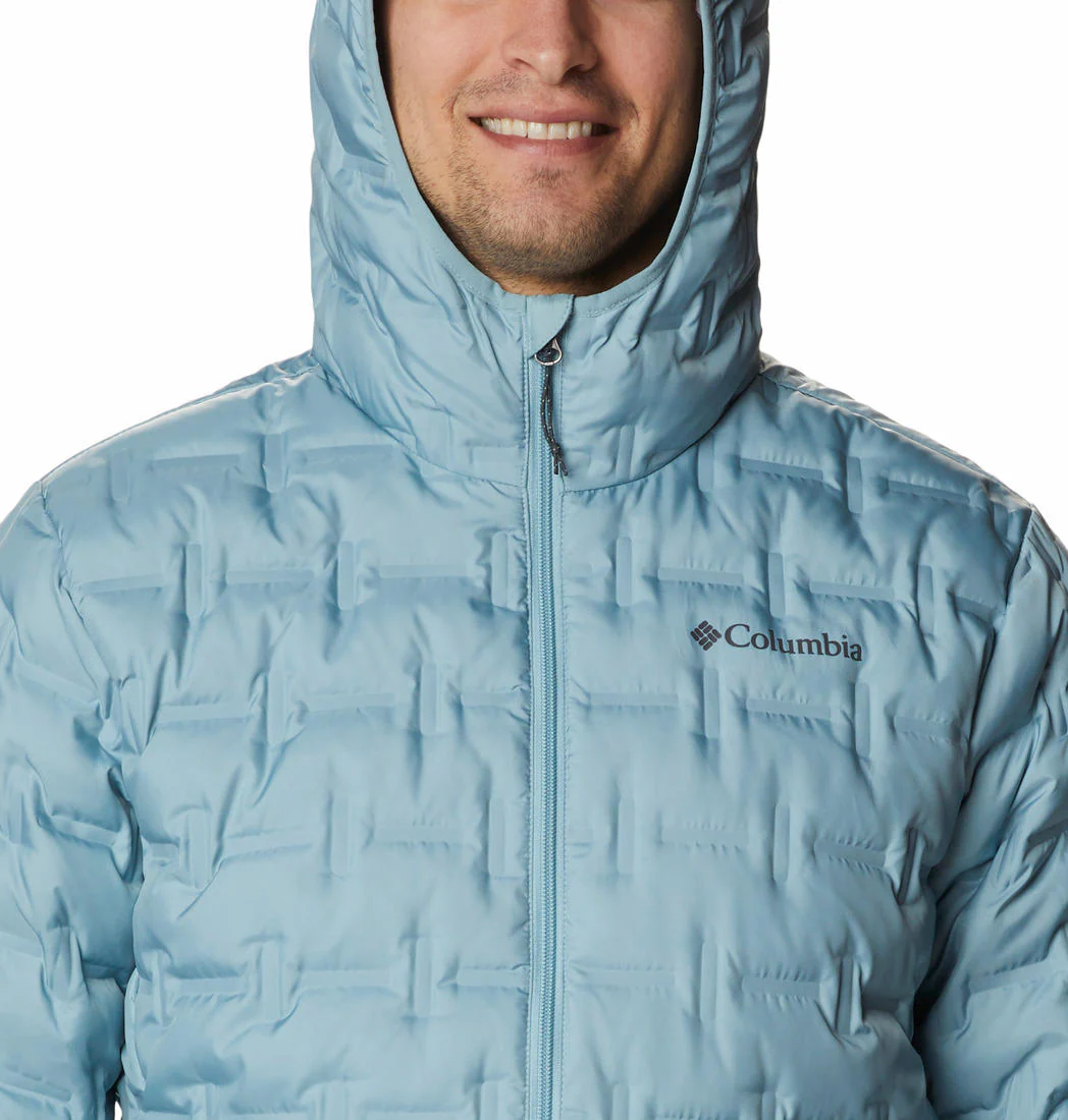 Columbia Men Blue Delta Ridge Down Hooded Jacket - Image 3