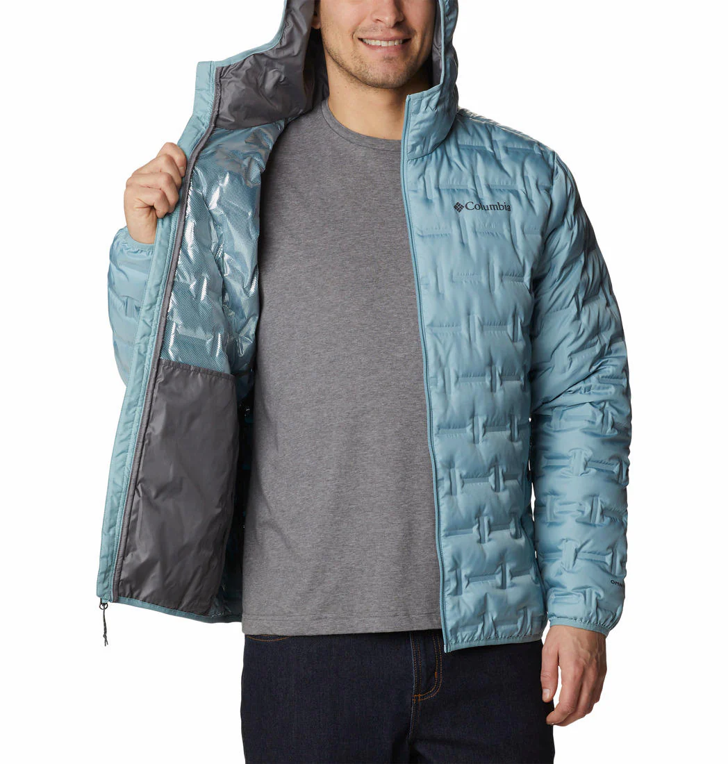 Columbia Men Blue Delta Ridge Down Hooded Jacket - Image 4