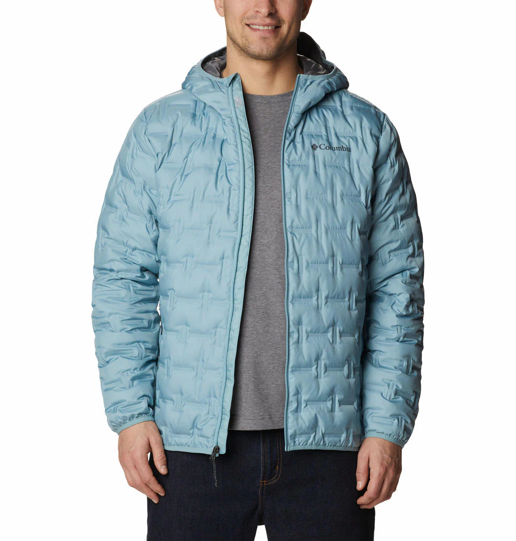 Columbia Men Blue Delta Ridge Down Hooded Jacket - Image 5
