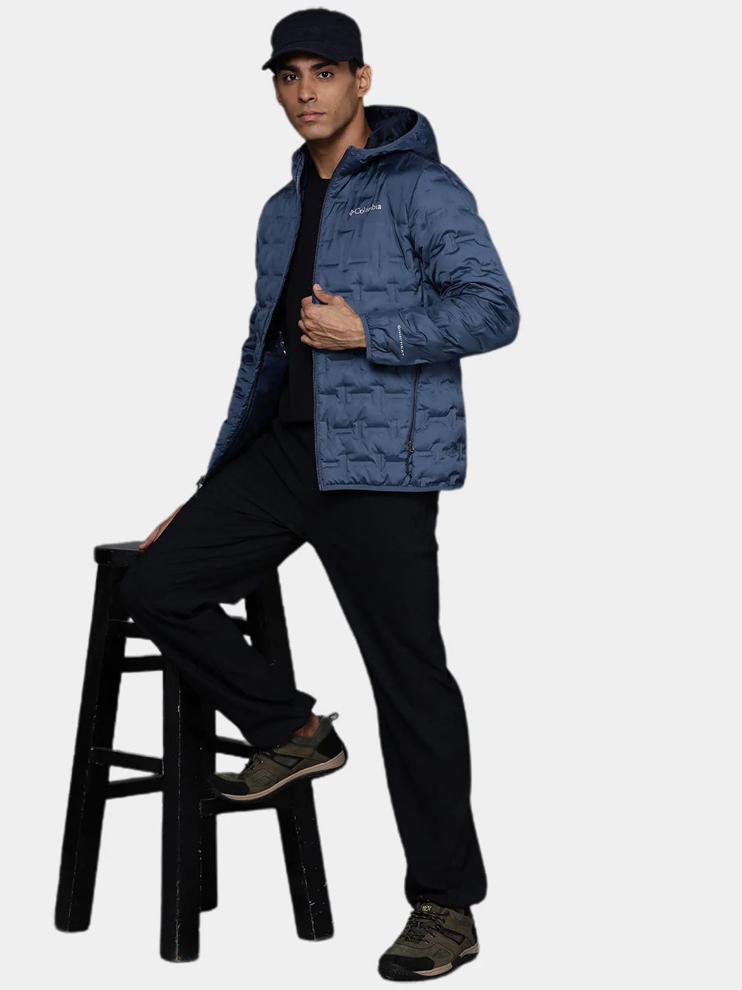 Columbia Men Blue Delta Ridge Down Hooded Jacket - Image 10