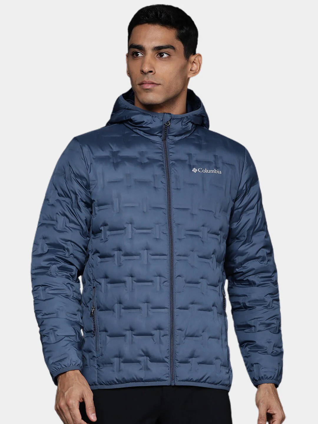 Columbia Men Blue Delta Ridge Down Hooded Jacket - Image 11