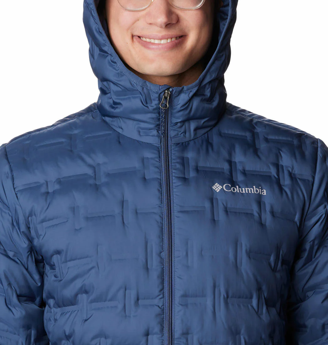 Columbia Men Blue Delta Ridge Down Hooded Jacket - Image 3