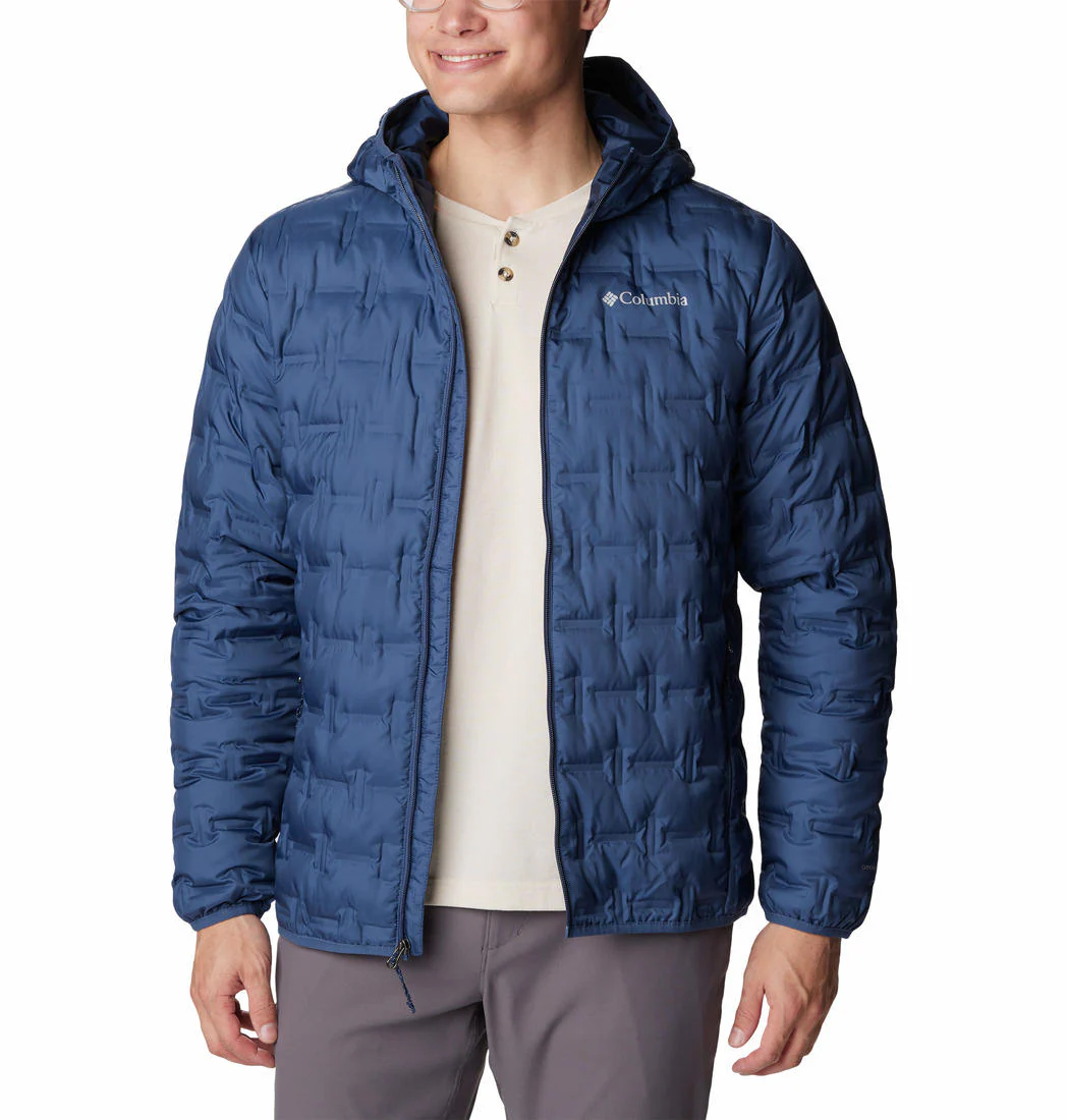 Columbia Men Blue Delta Ridge Down Hooded Jacket - Image 5