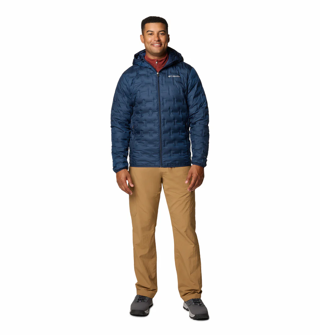 Columbia Men Blue Delta Ridge II Down Hooded Jacket (Plus Size) - Image 4