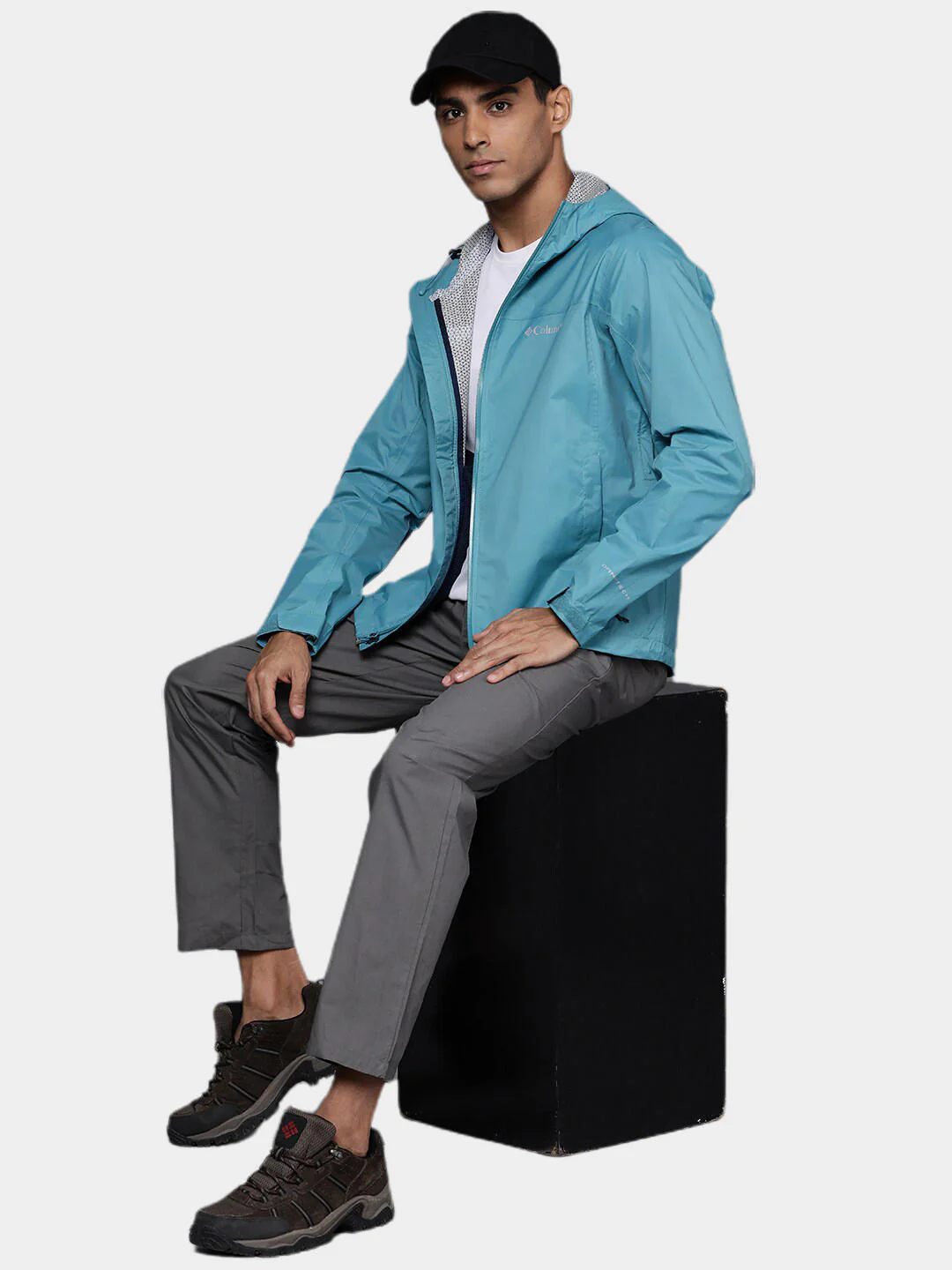 Columbia Men Blue EvaPOURation Jacket Waterproof - Image 11