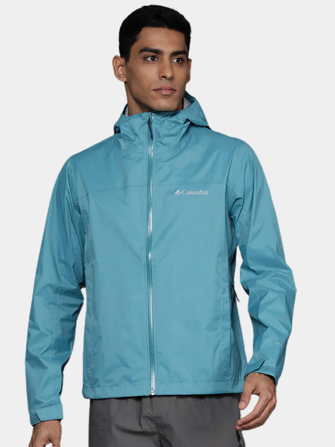 Columbia Men Blue EvaPOURation Jacket Waterproof - Image 12