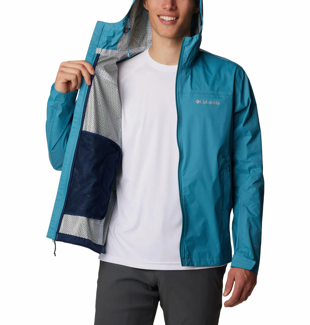 Columbia Men Blue EvaPOURation Jacket Waterproof - Image 3