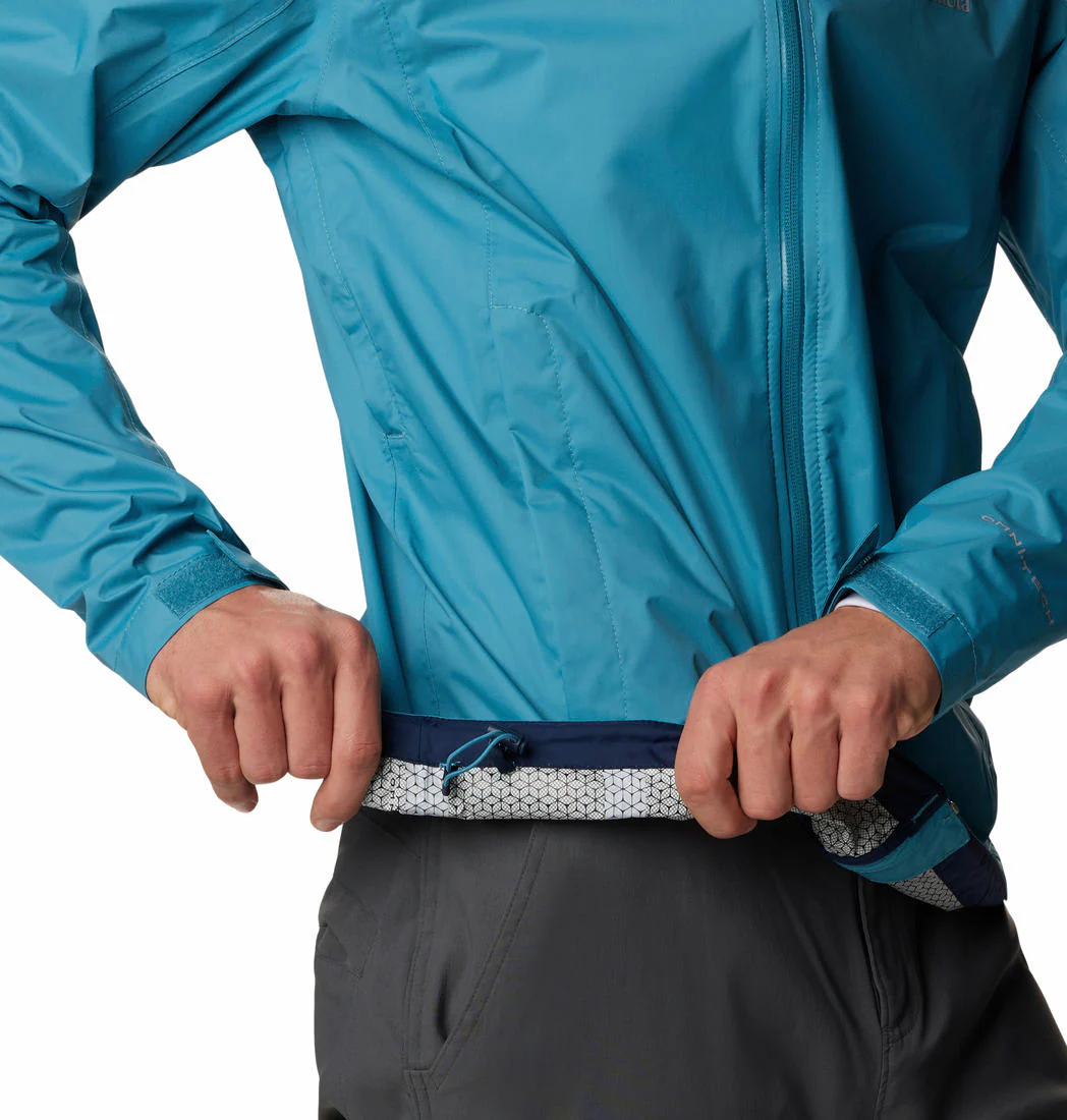 Columbia Men Blue EvaPOURation Jacket Waterproof - Image 5