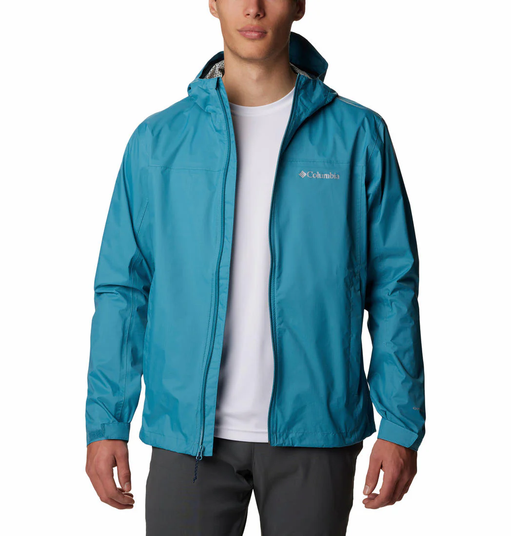 Columbia Men Blue EvaPOURation Jacket Waterproof - Image 7
