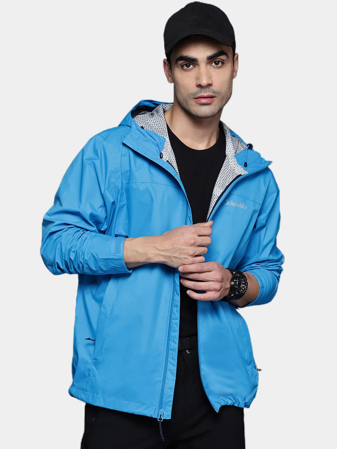 Columbia Men Blue EvaPOURation Jacket Waterproof - Image 11
