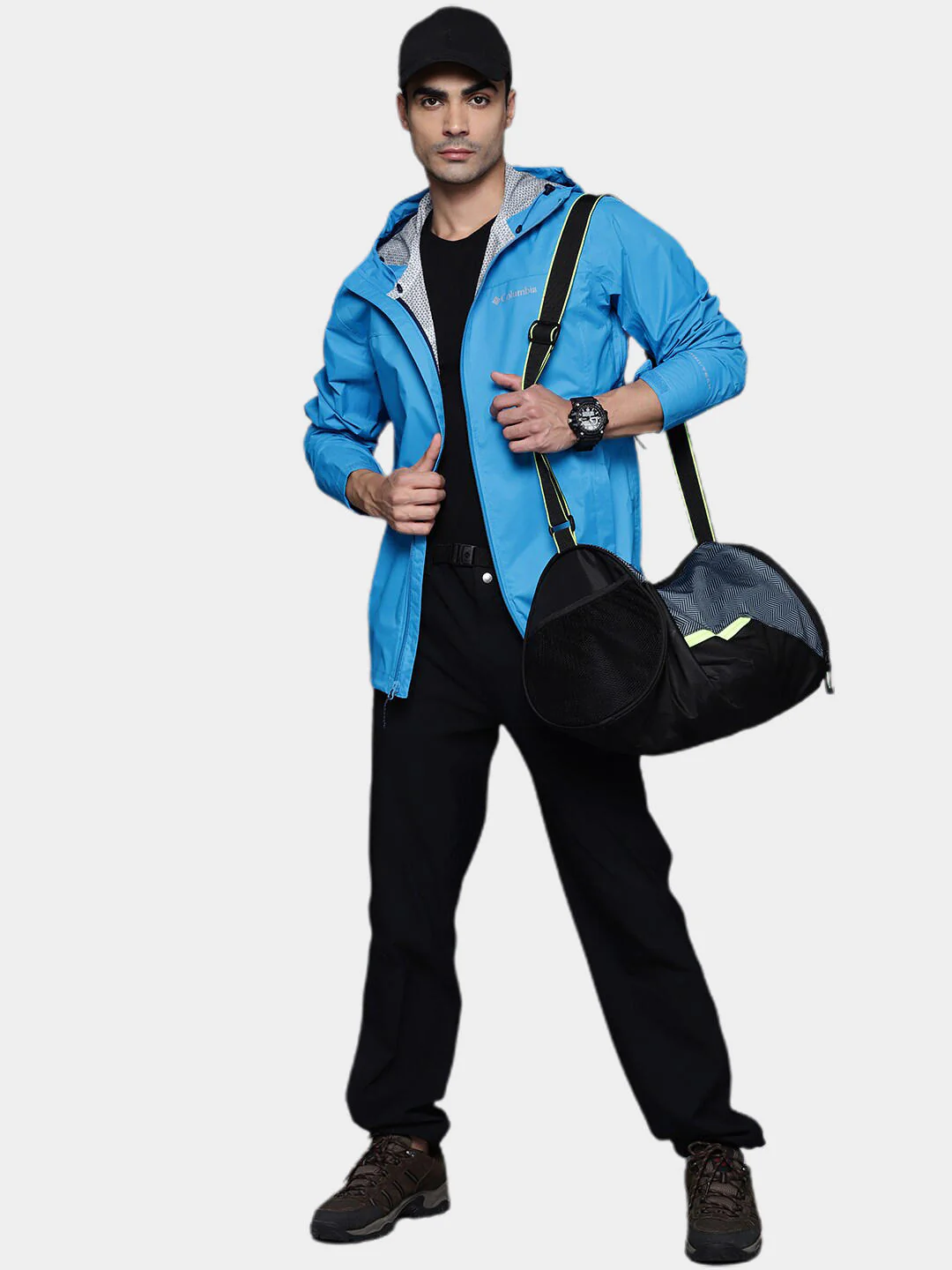 Columbia Men Blue EvaPOURation Jacket Waterproof - Image 13