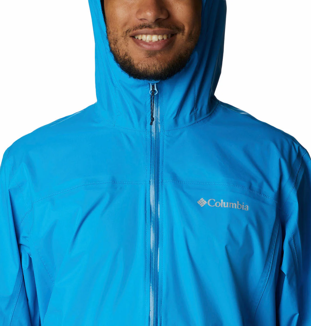 Columbia Men Blue EvaPOURation Jacket Waterproof - Image 4