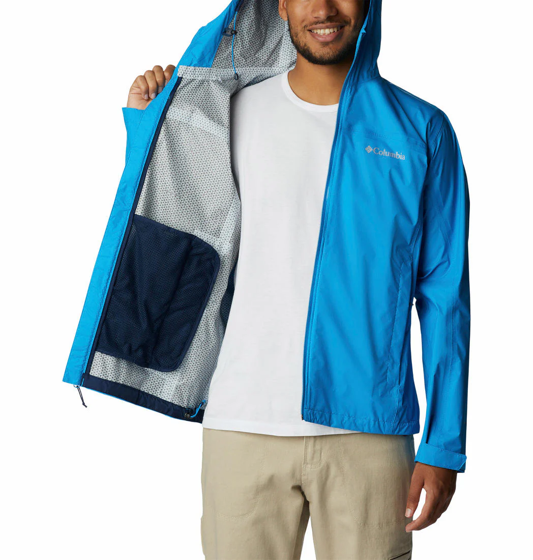 Columbia Men Blue EvaPOURation Jacket Waterproof - Image 5