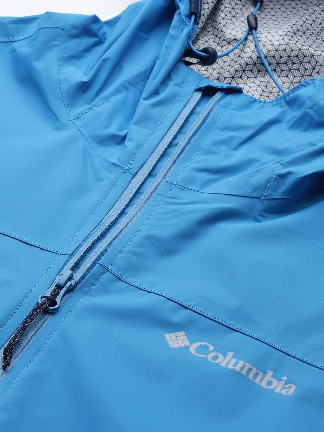 Columbia Men Blue EvaPOURation Jacket Waterproof - Image 8