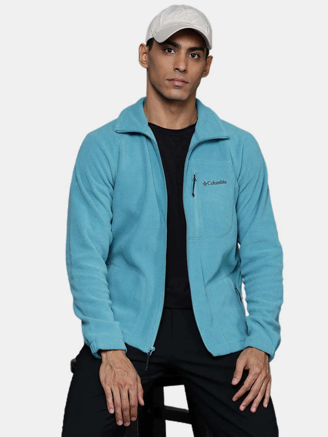 Columbia Men Blue Fast Trek II Full Zip Fleece - Image 7