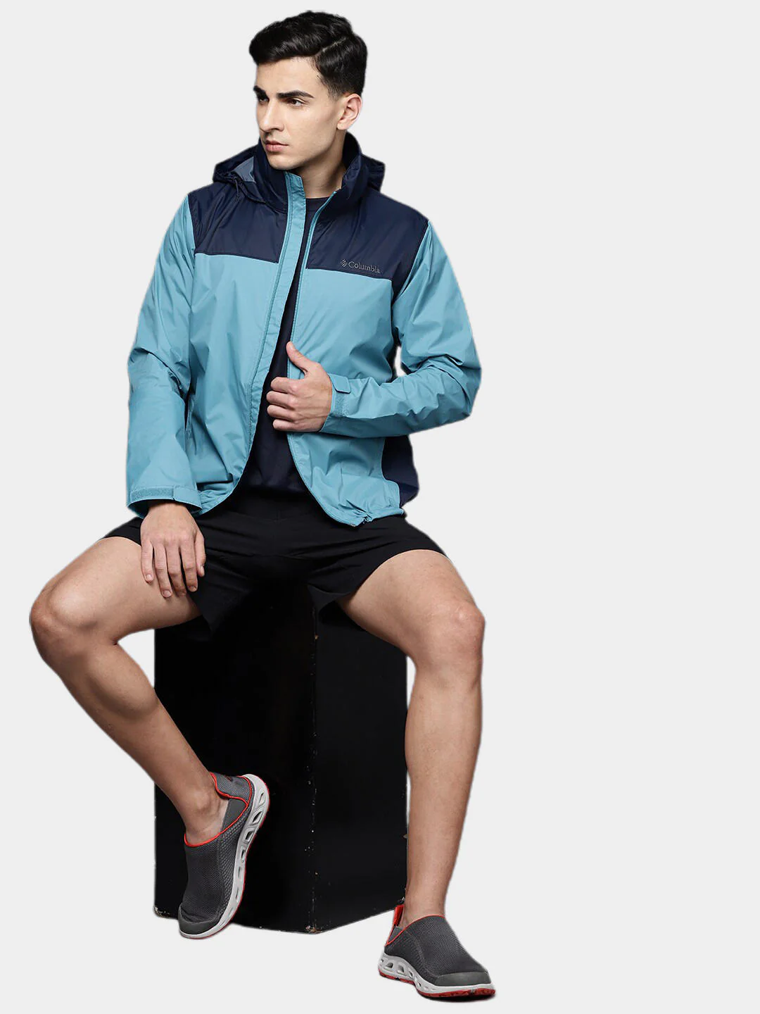 Columbia Men Blue Glennaker Lake Rain Jacket - Image 12