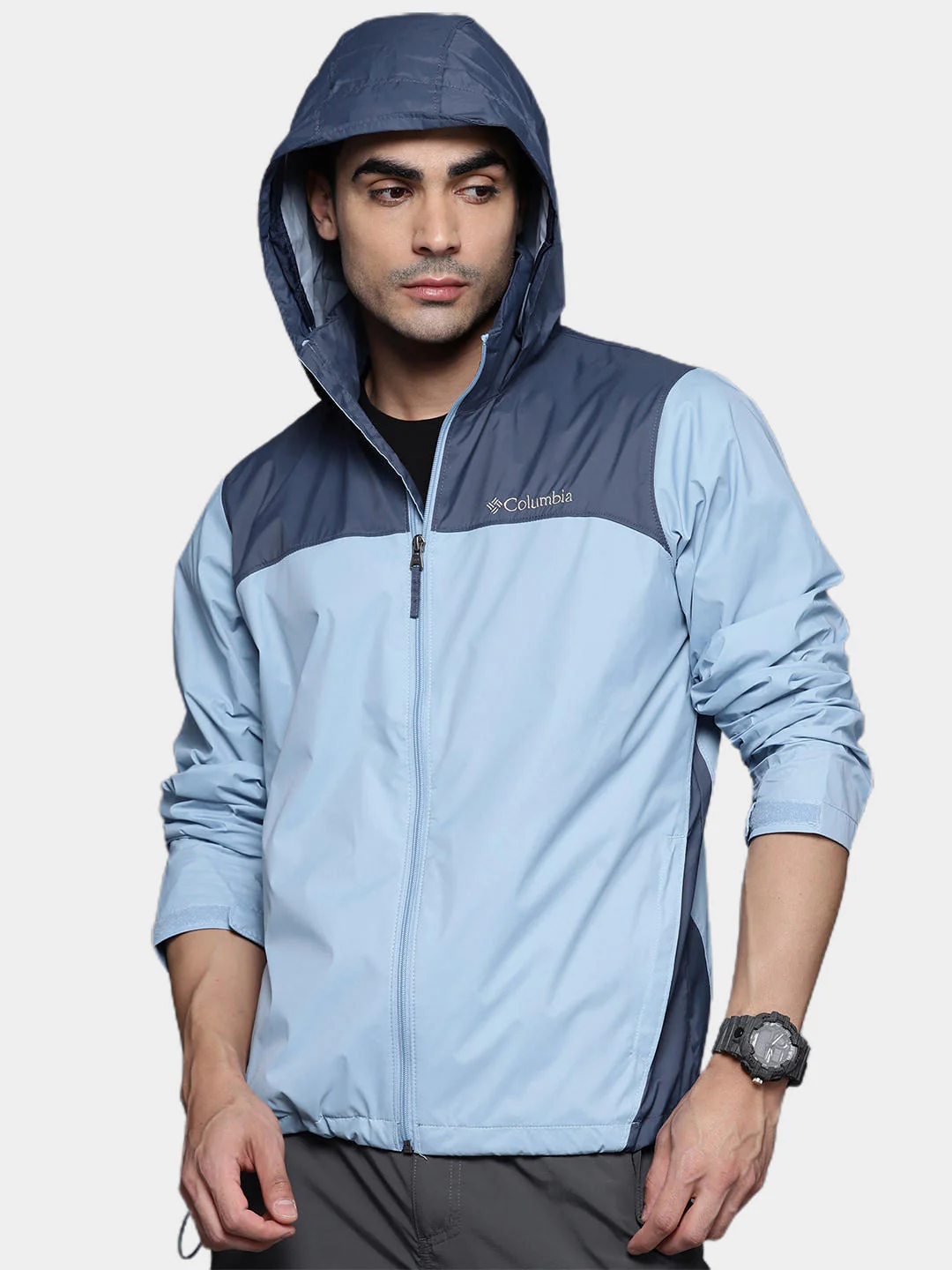 Columbia Men Blue Glennaker Lake Rain Jacket - Image 15