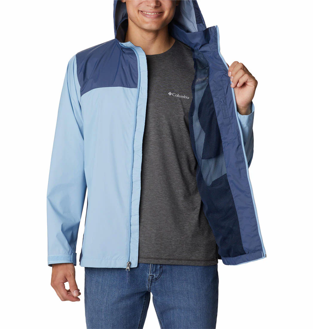 Columbia Men Blue Glennaker Lake Rain Jacket - Image 4