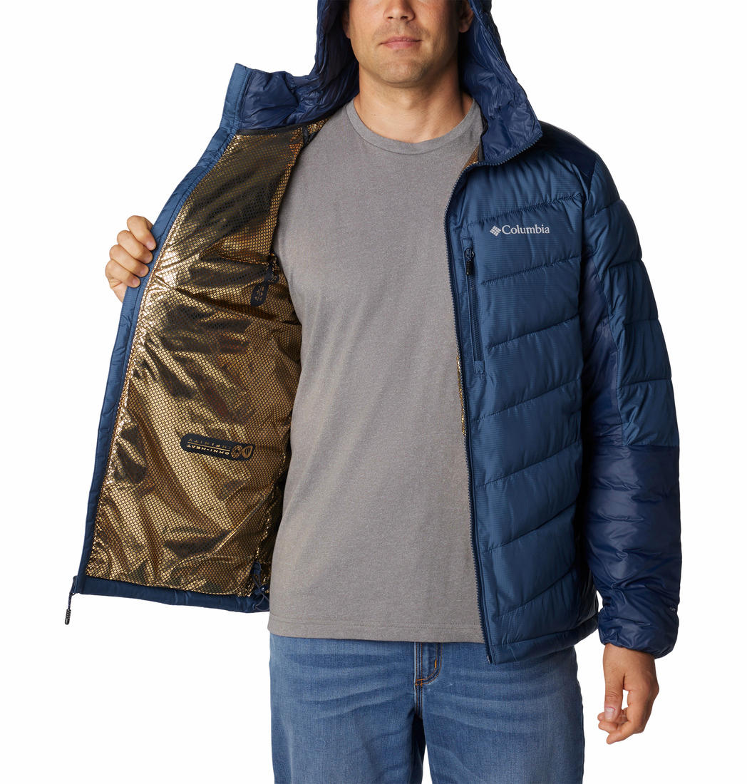 Columbia Men Blue Labyrinth Loop Hooded Jacket - Image 4