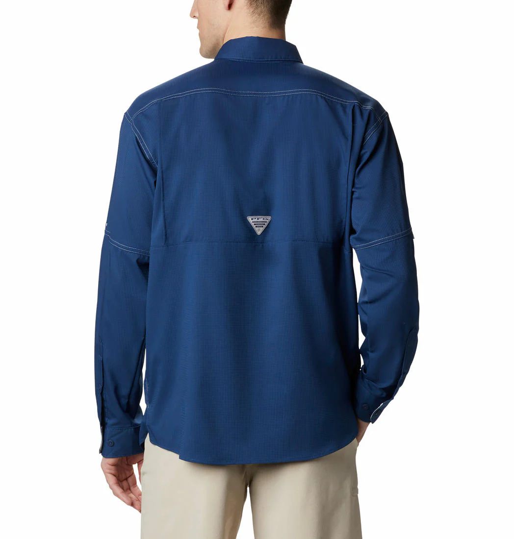 Columbia Men Blue Low Drag Offshore LS Shirt (Sun Protection) - Image 2